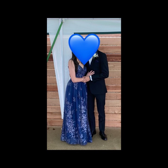 Prom Dress - Colette for Mon Cheri - Glitter Tulle A-line Gown - Picture 5 of 7